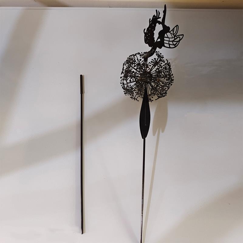 BowLift | Fairies and Dandelions Dancing Together Sculpture for Outdoor Garden