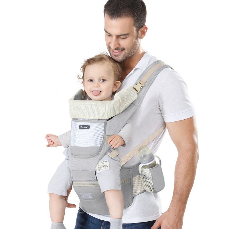 BowLift | All-Position Baby Carrier - Hip Seat Infant Toddler Backpack with Kangaroo Wrap Carrier