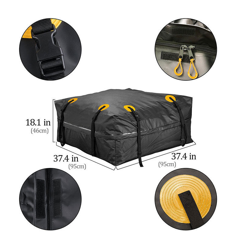 BowLift | Waterproof Sun-Proof Car Roof Bag, Cargo Transport Bag, Black