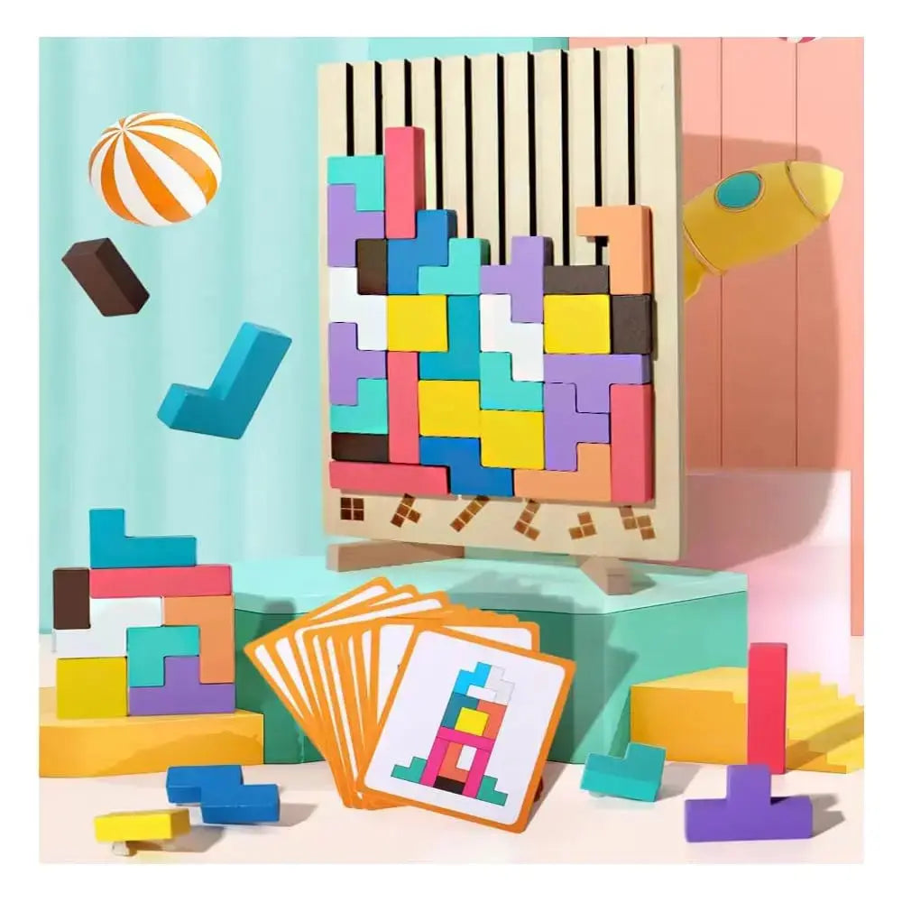 BowLift | Wooden stacking game to promote concentration and fine motor skills