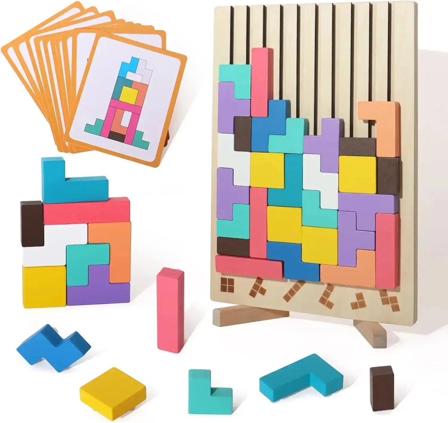 BowLift | Wooden stacking game to promote concentration and fine motor skills