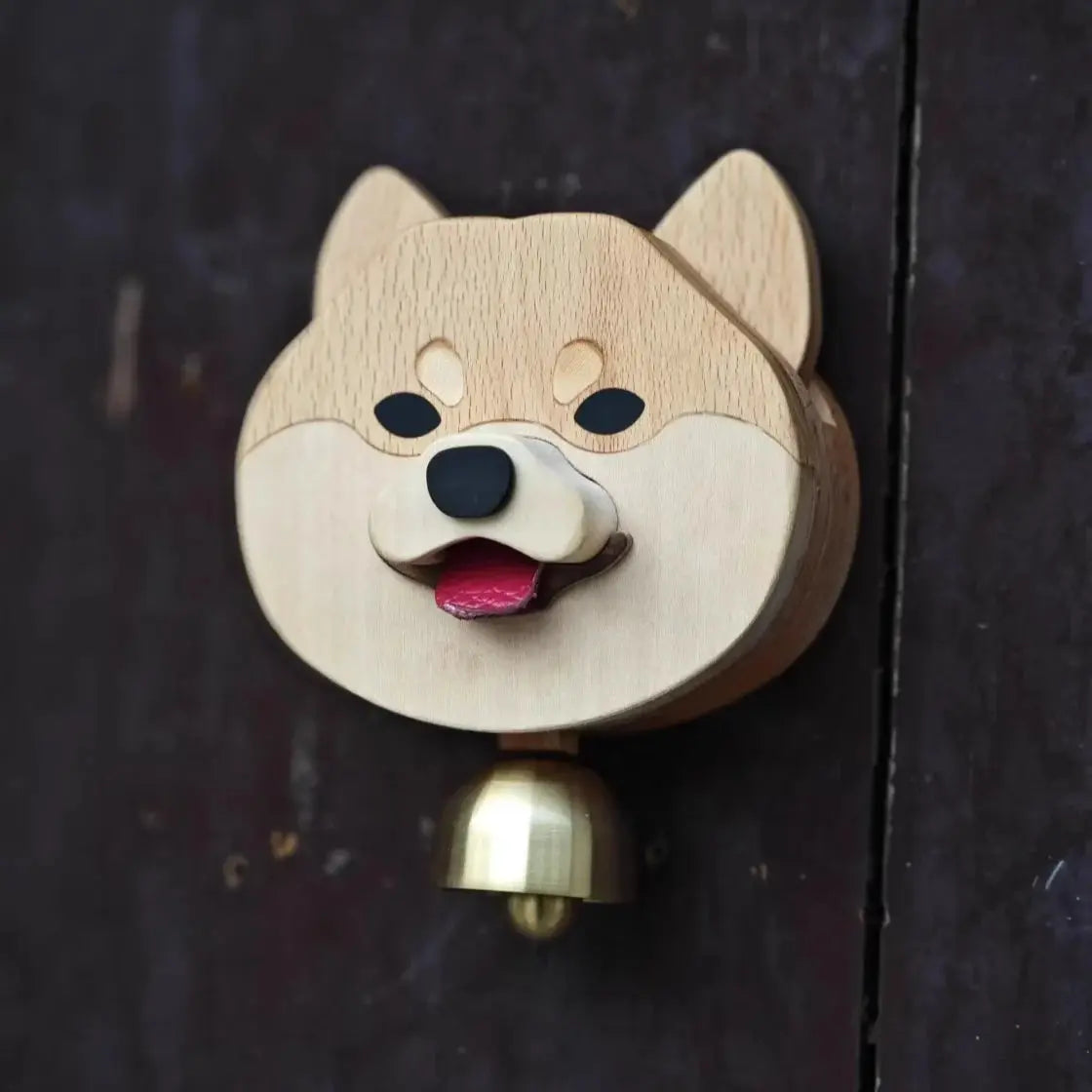 BowLift | Wooden Glockenspiel Door Bell Shiba Inu – Cute & Welcoming Charm