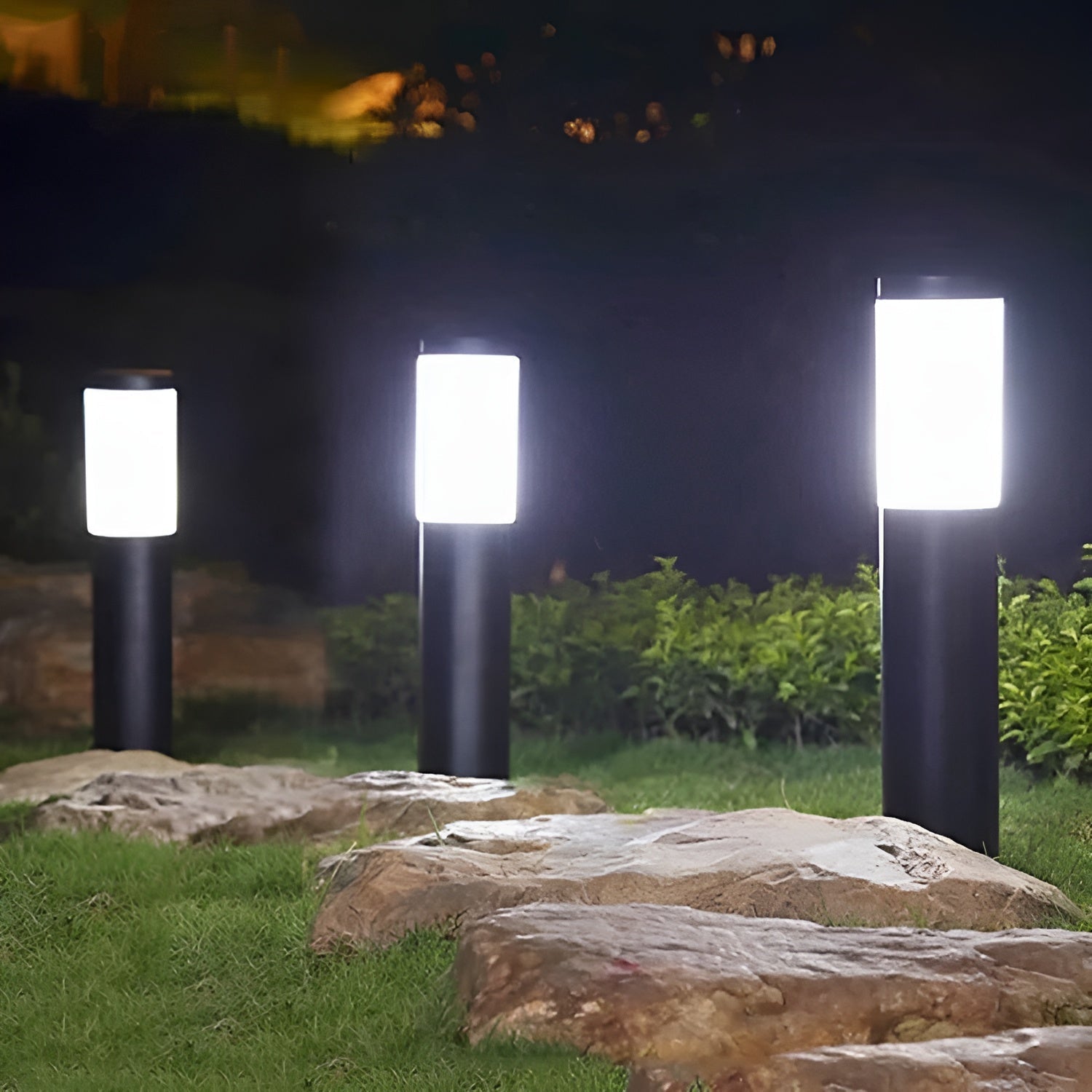 BowLift | SolarShimmer - Stainless Steel Solar Post Lights Outdoor Lamp