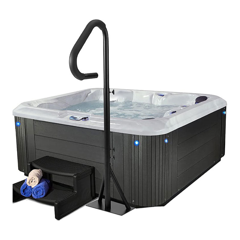 BowLift | Hot Tub Grab Bars, Adjustable Height 63 Inch Sliding Base Under Spa Step Hot Tub Grab Bars For Indoor And Outdoor Use