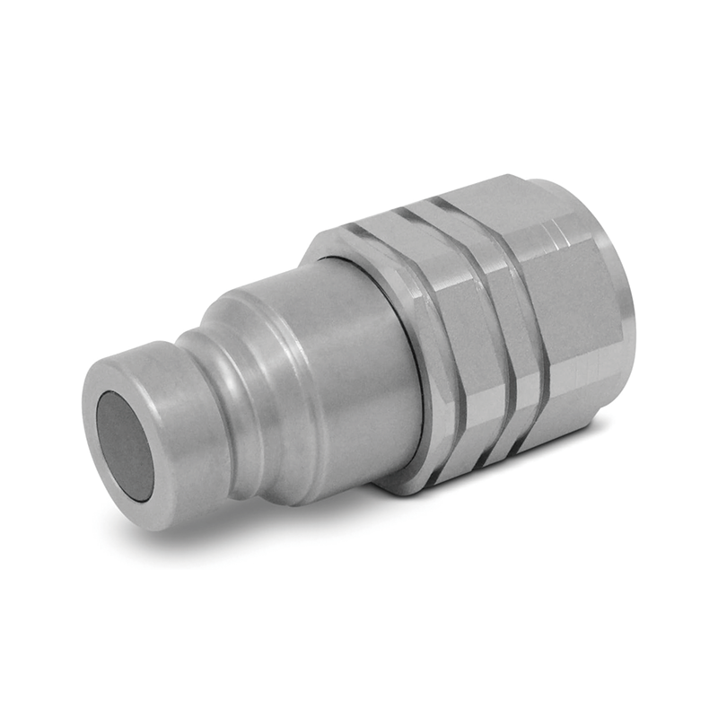 BowLift | 1/2" Flat Face Hydraulic Couplers,Quick Connect Couplers with Red Dust Caps,Hydraulic Fittings,Pioneer Hydraulic Couplers for Bobcat Case