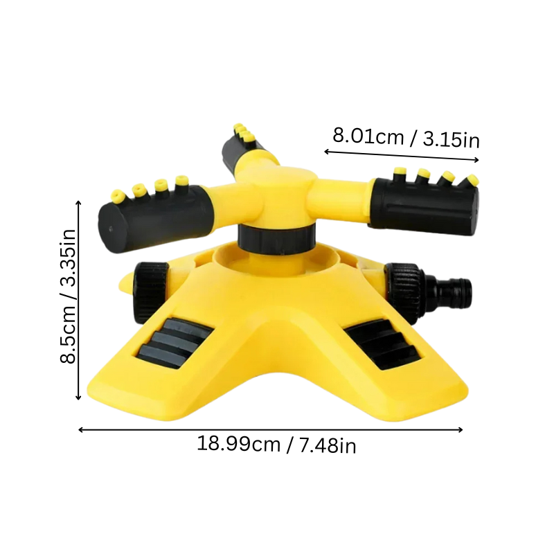 BowLift | 360° Rotating Lawn Sprinkler | Stable, Multi-Angle Nozzles for Even Coverage in Large Gardens