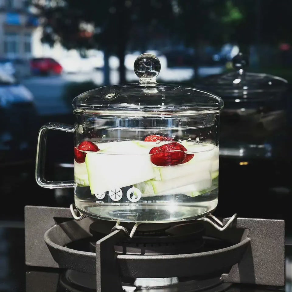 BowLift | Glass heat-resistant cooking pot