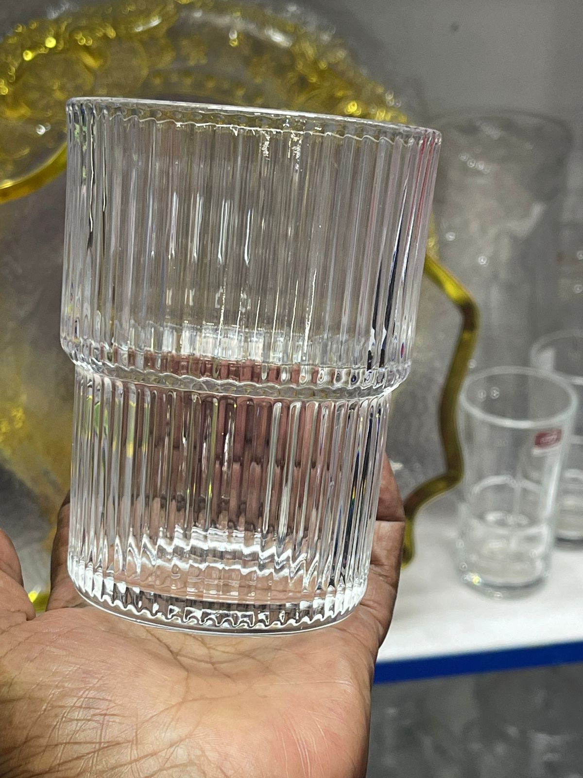 BowLift | 6Pc ribbed glasses