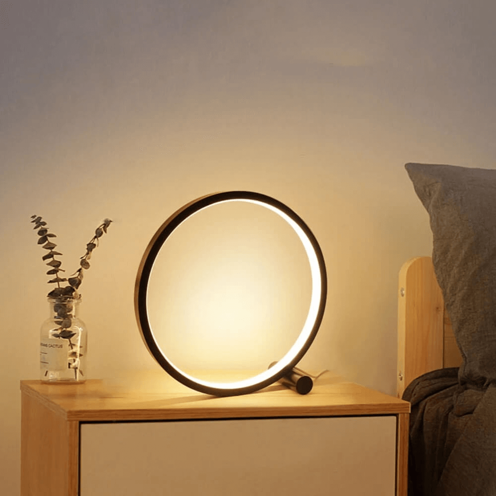 BowLift | LED Minimalist Dimmable Round Table Lamp - RumiLight