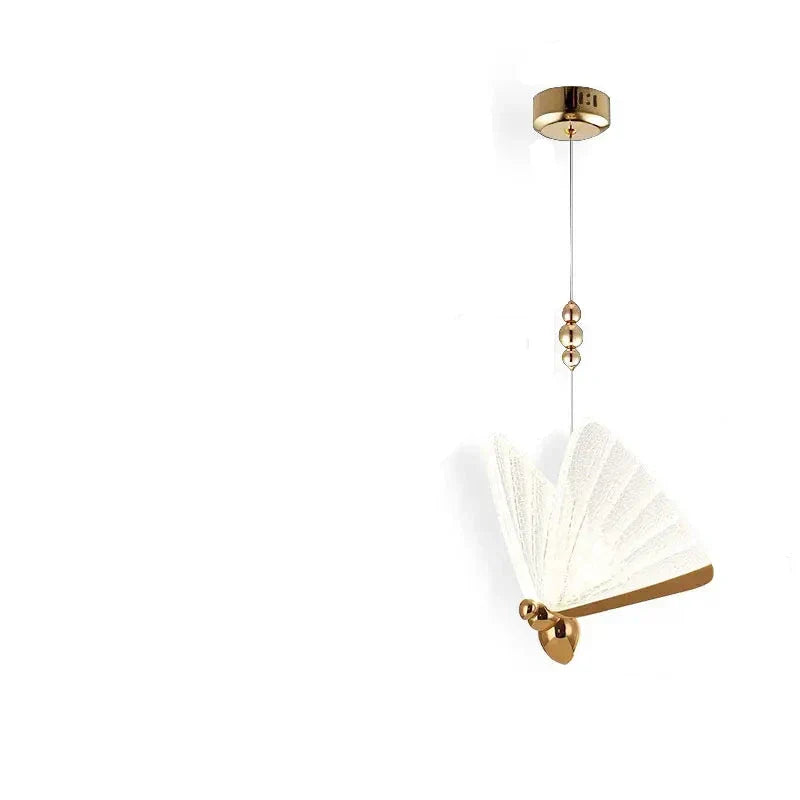 BowLift | FlutterGlow – Artistic Butterfly-Shaped Pendant Lamp