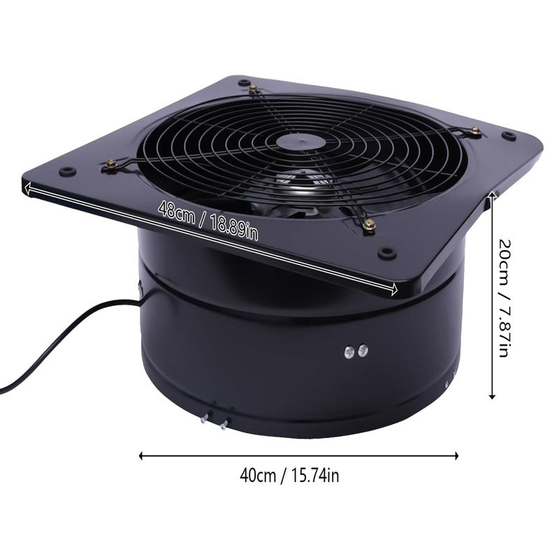 BowLift | 16 Inch Industrial Ventilation Extractor for Commercial Kitchen Warehouse Workshop Low-Noise