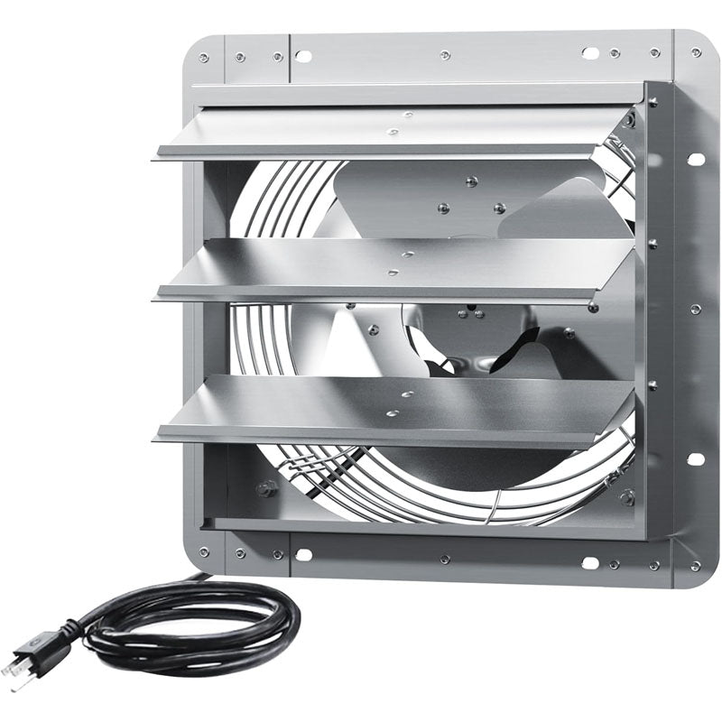 BowLift | 16 inch Industrial Ventilation Extractor Shutter Exhaust Fan For Greenhouse Shed Shop Garage
