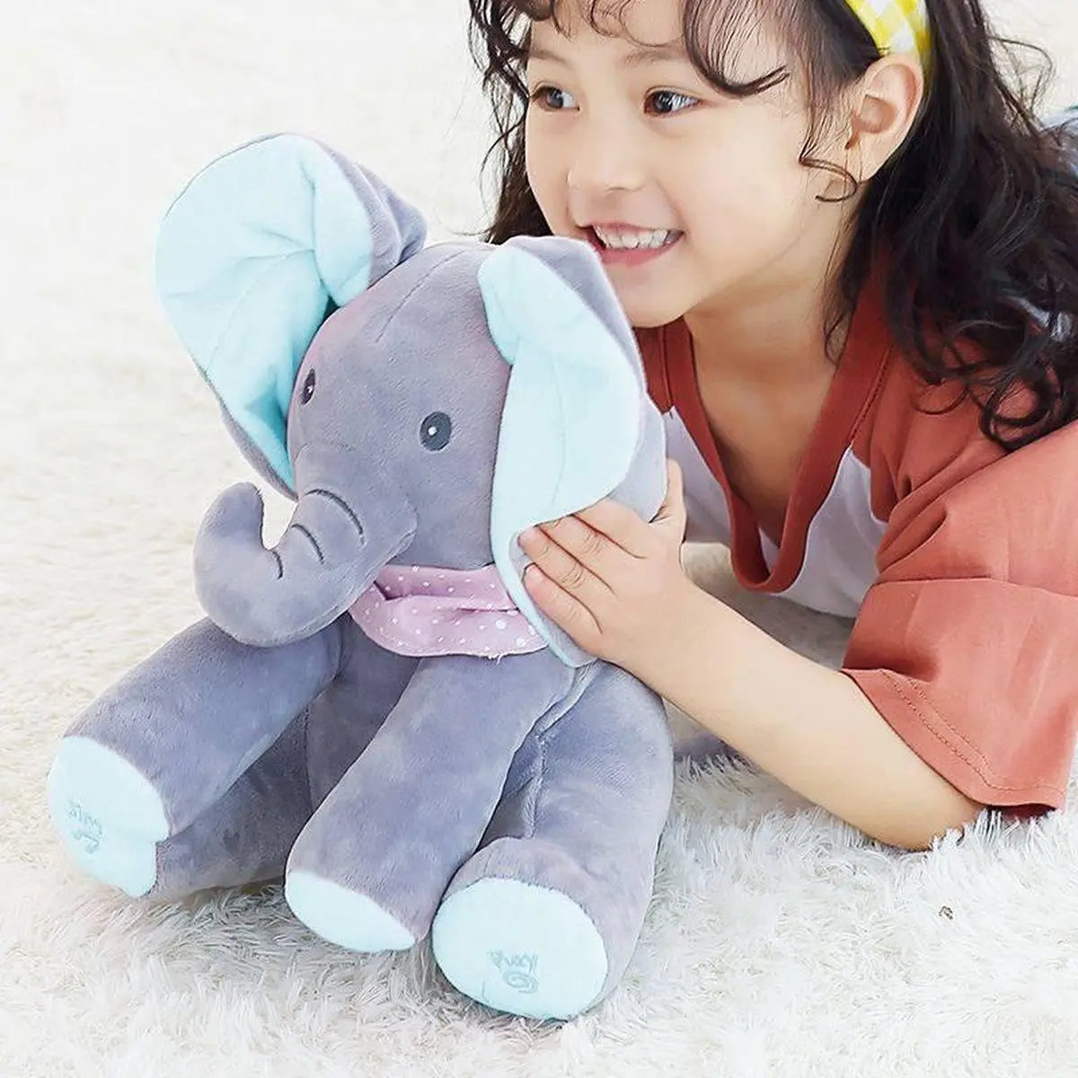 BowLift | Plush Elephant with Music – Moveable Ears & Guaranteed Children's Laughter