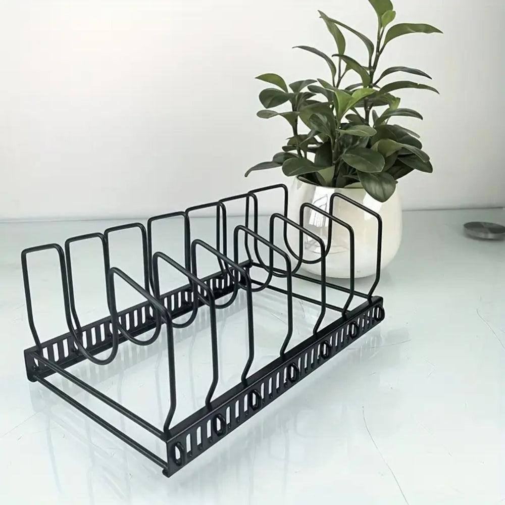 BowLift | Iron Dish Pot Lid and Utensils Storage Rack