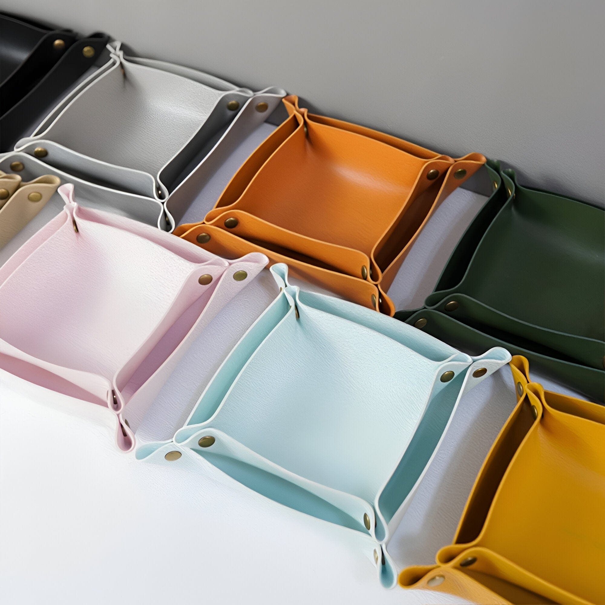 BowLift | Leather tray catch basin storage box