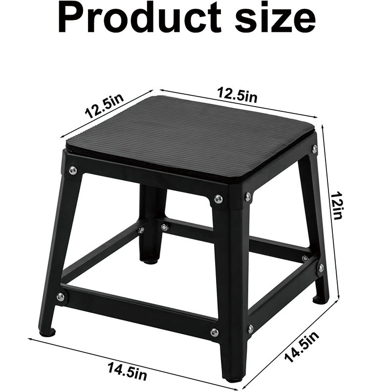 BowLift | 12 Inch Plyometric Jump Box, Fitness Exercise Jump Box Conditioning Strength Training for Home Gym Plyometric Jumping Exercises