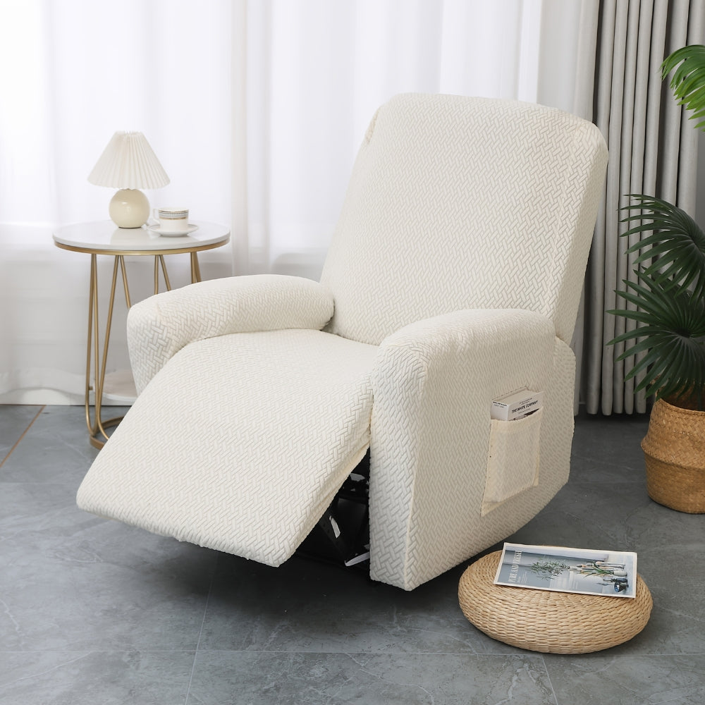 BowLift | Juno Fitted Recliner Chair Cover Soft Pocket