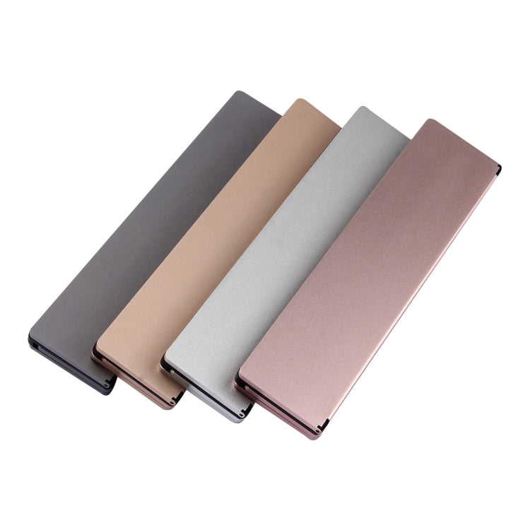 BowLift | F18 Ultra-slim Rechargeable Portable 58 Key Bluetooth Wireless Keyboard with Holder (Gold)