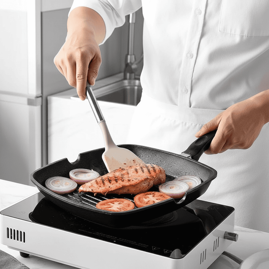 BowLift | Heat-resistant 11-piece kitchen tool set with wood handle look