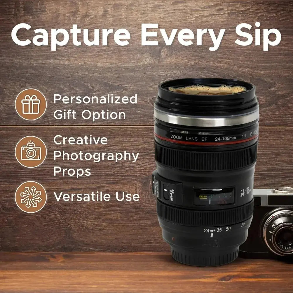 BowLift | Camera Lens Mug – Insulating and decorative