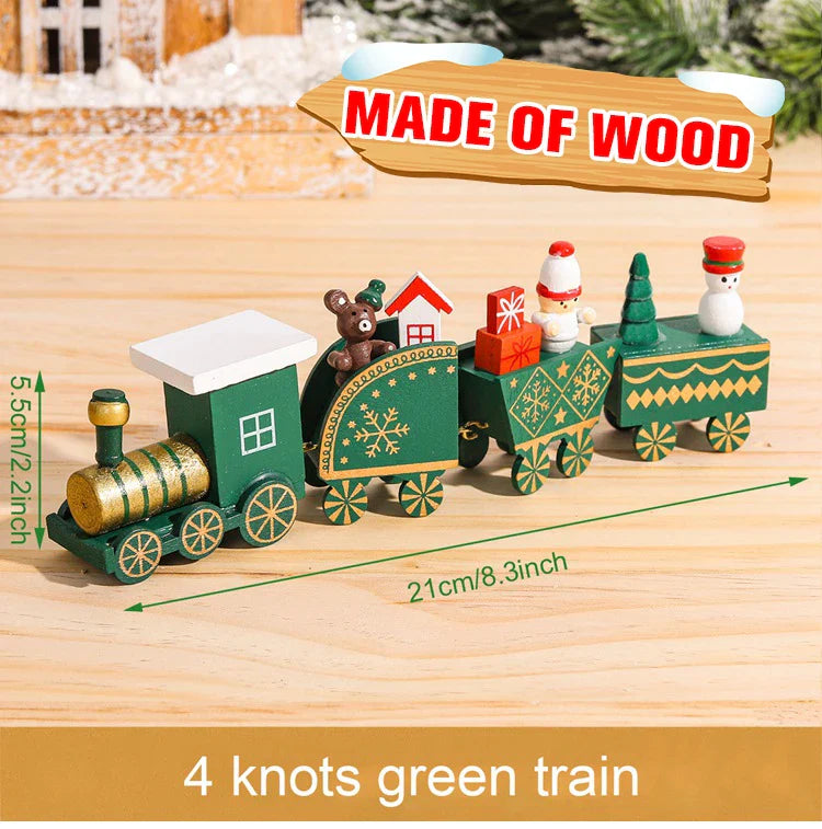 BowLift | Kerst Trein Decoratie – Houten of Plastic Kersttrein voor een Feestelijke Sfeer