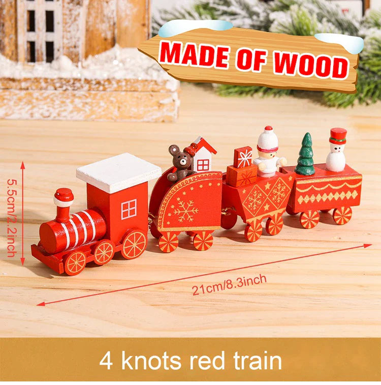 BowLift | Kerst Trein Decoratie – Houten of Plastic Kersttrein voor een Feestelijke Sfeer