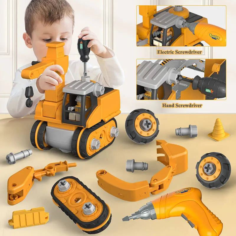 BowLift | Constructo Build & Play Vehicle Set – Educational Construction Toy for Kids (120+ Pieces)