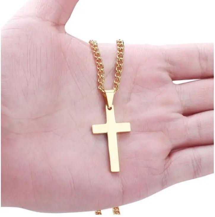 BowLift | Classic men's necklace with stainless steel cross pendant