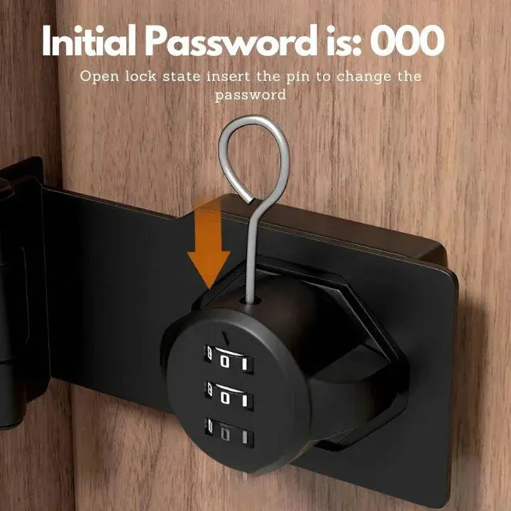 BowLift | Combination lock made of zinc alloy – Keyless door lock with 1000 codes