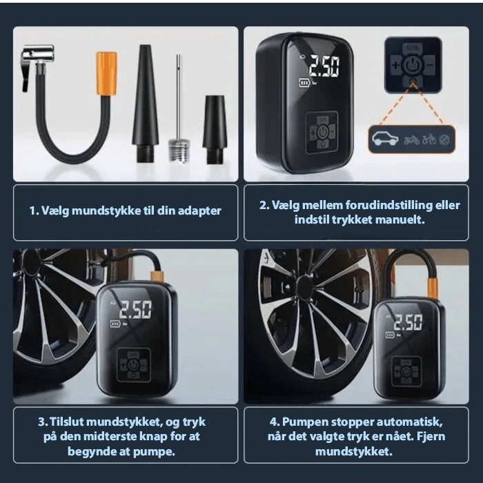 BowLift | Compact electric air pump for tires, balls & mattresses