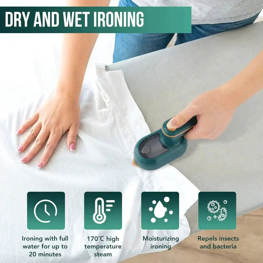 BowLift | Compact 2-in-1 Mini Steam Iron for effortless ironing