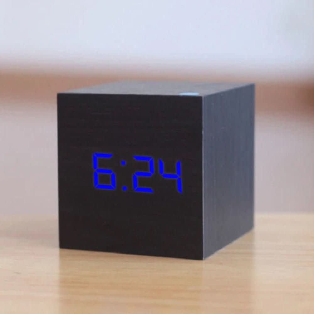 BowLift | Compact mini LED digital alarm clock for stylish rooms