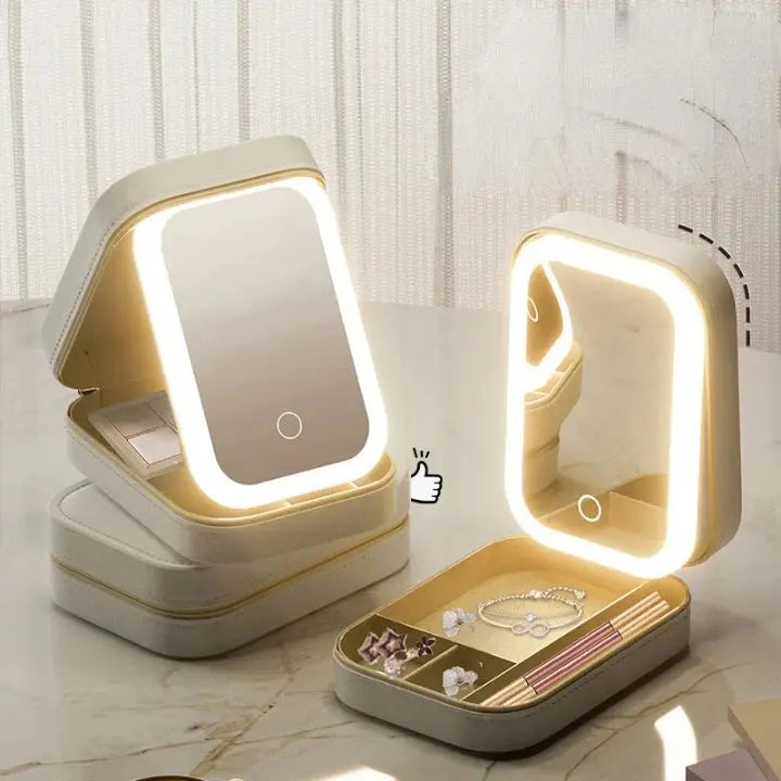 BowLift | Cosmetic case with LED mirror – Makeup & Organize anywhere