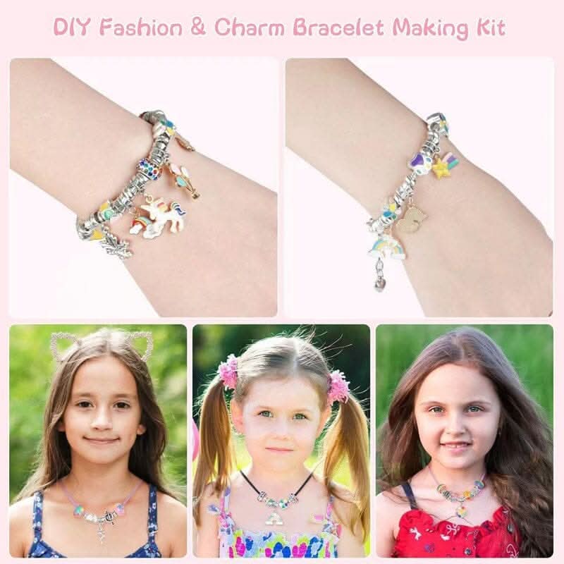 BowLift | Creative Bracelet Craft Kit for Girls with Sparkling Charms