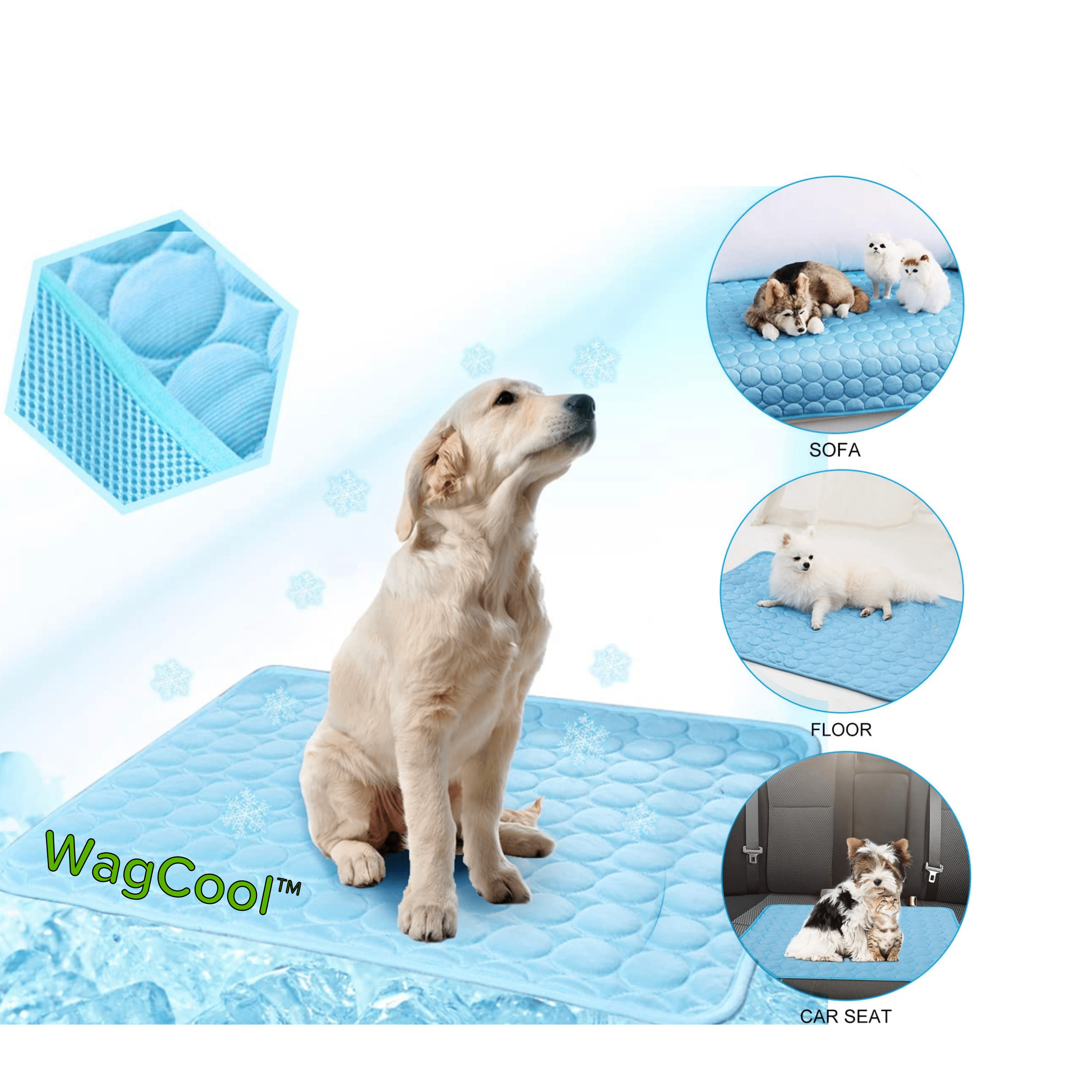 BowLift | Dog&Cat Cooling Mat "Frisvriend" – Comfortable Self-Cooling Mat for Pets