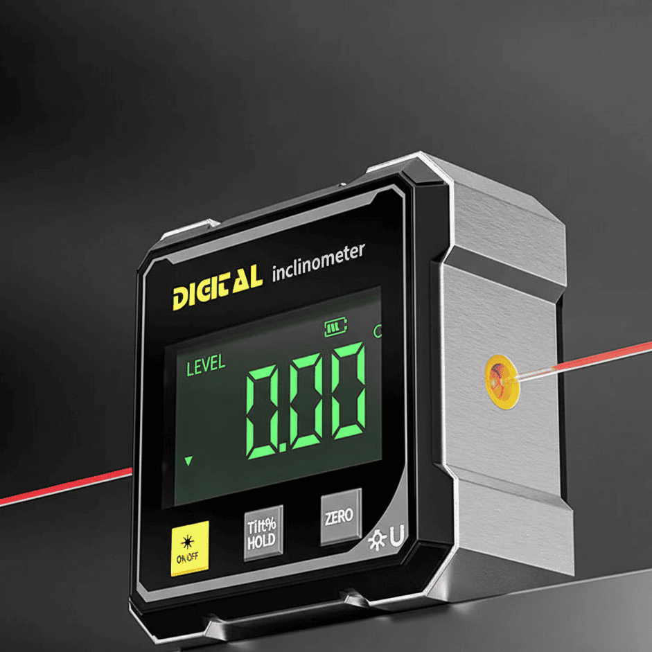 BowLift | Digital 4-Side Angle Gauge with Magnetic Base