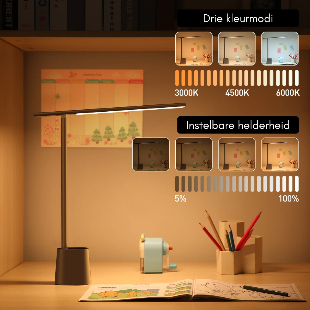 BowLift | Intelligent LED desk lamp with foldable & dimmable design
