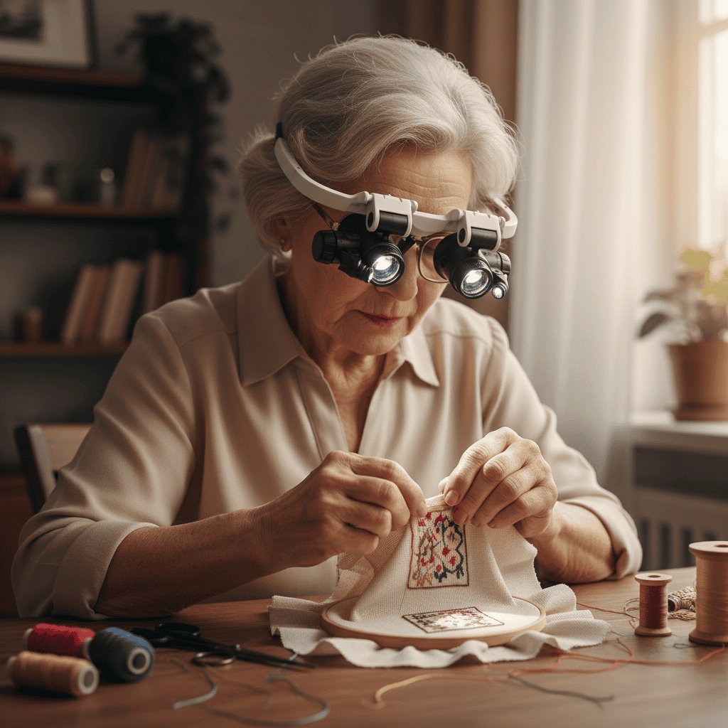 BowLift | Adjustable LED Magnifying Glasses for Reading & Jewelry Work