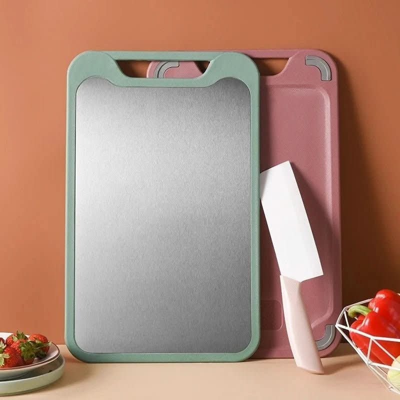 BowLift | Durable stainless steel cutting board, usable on both sides & non-stick