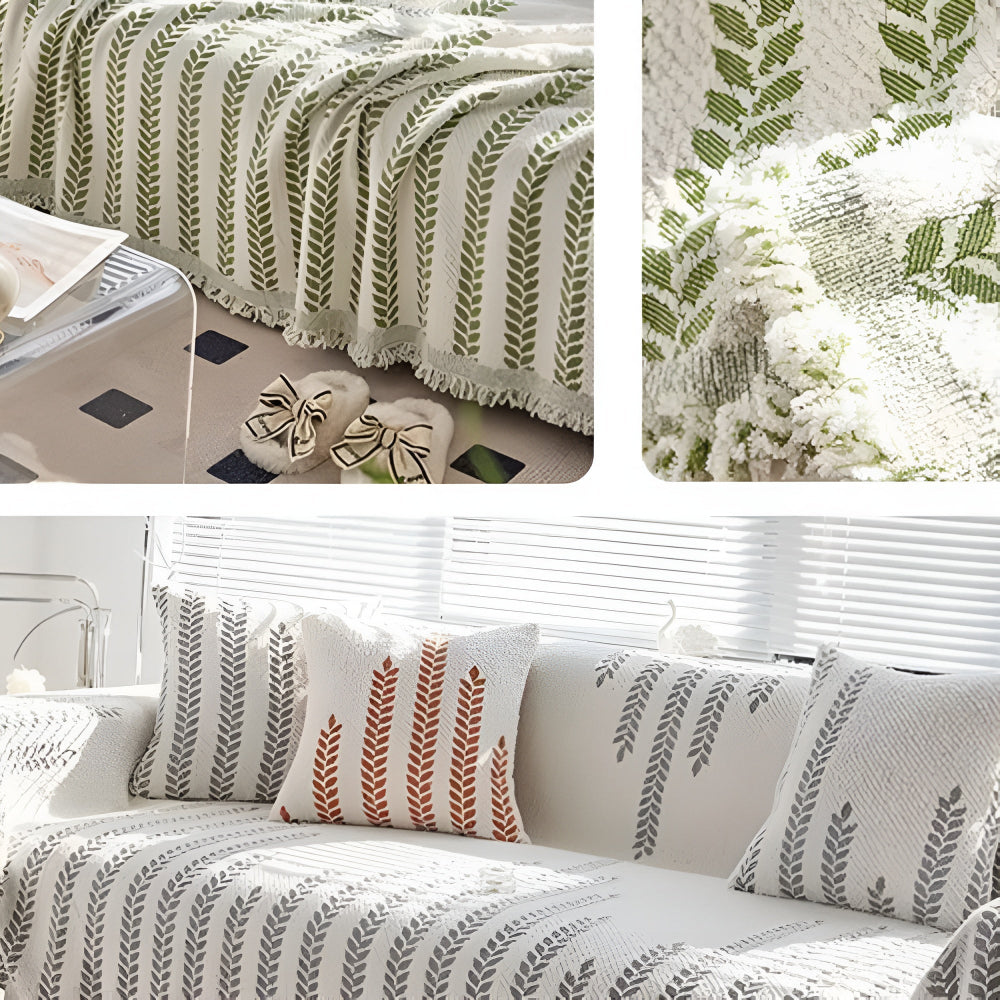 BowLift | Leaf Fringed Lace Sofa Cover
