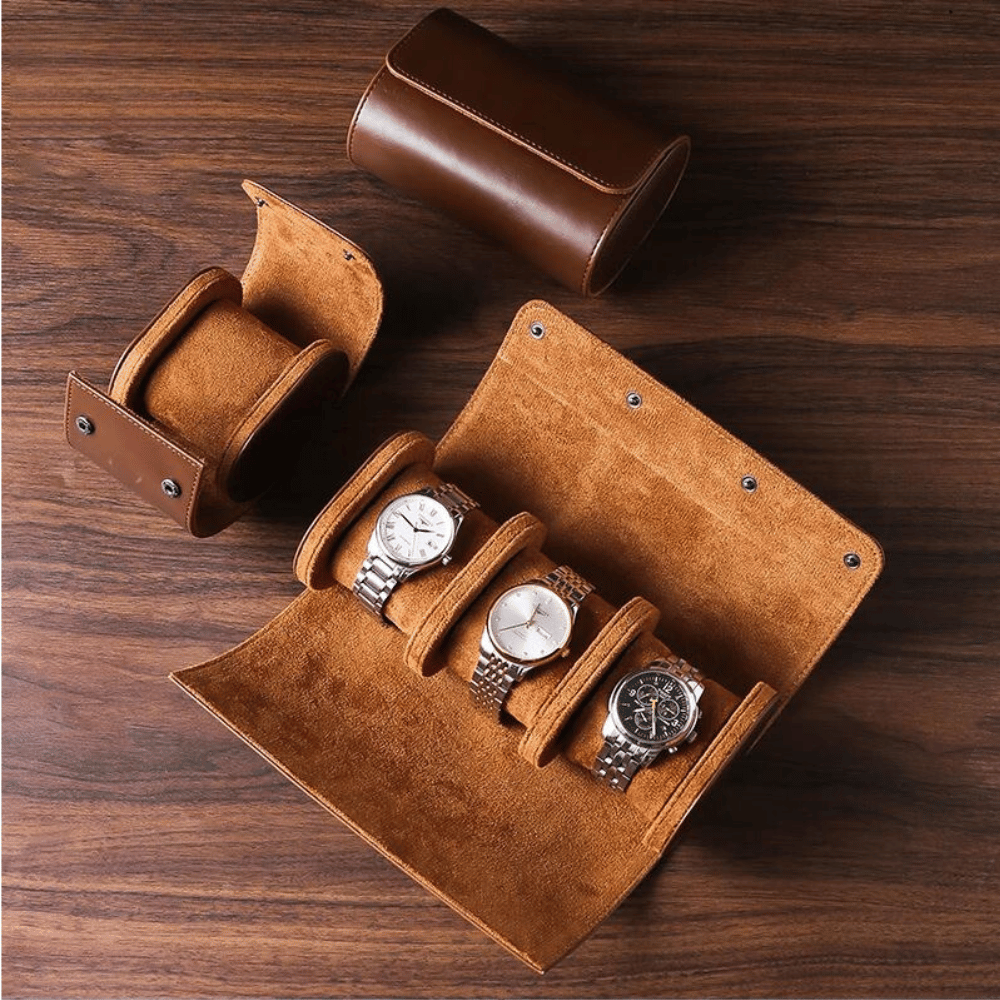 BowLift | Leather Travel Watch Case for 1–3 Watches