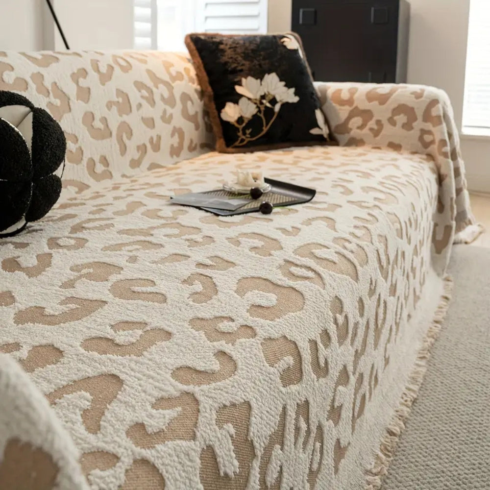 BowLift | Leopard Print Bohemian Sofa Cover