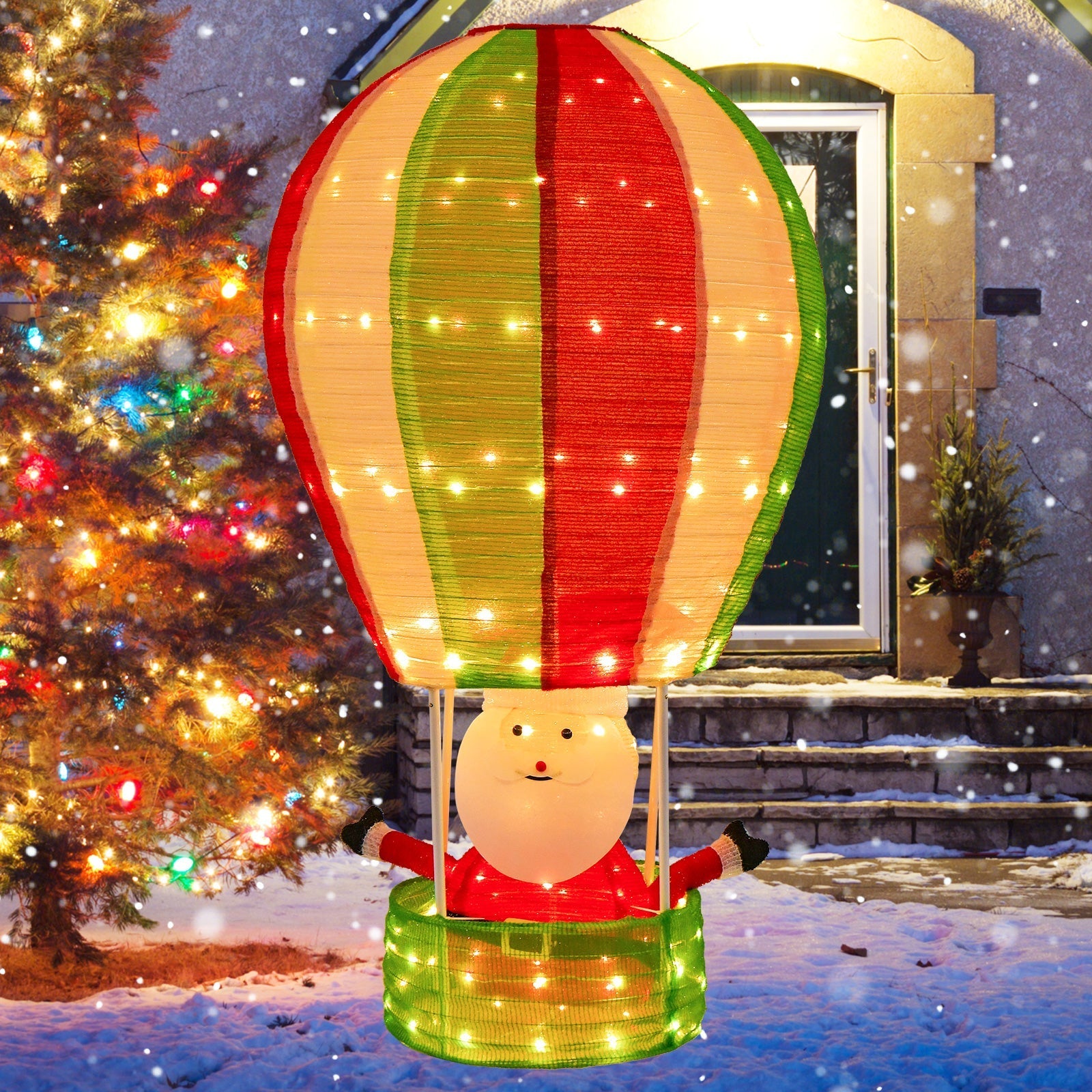 BowLift | GlowBalloon – Pop-up Christmas Decoration with LED Santa Display