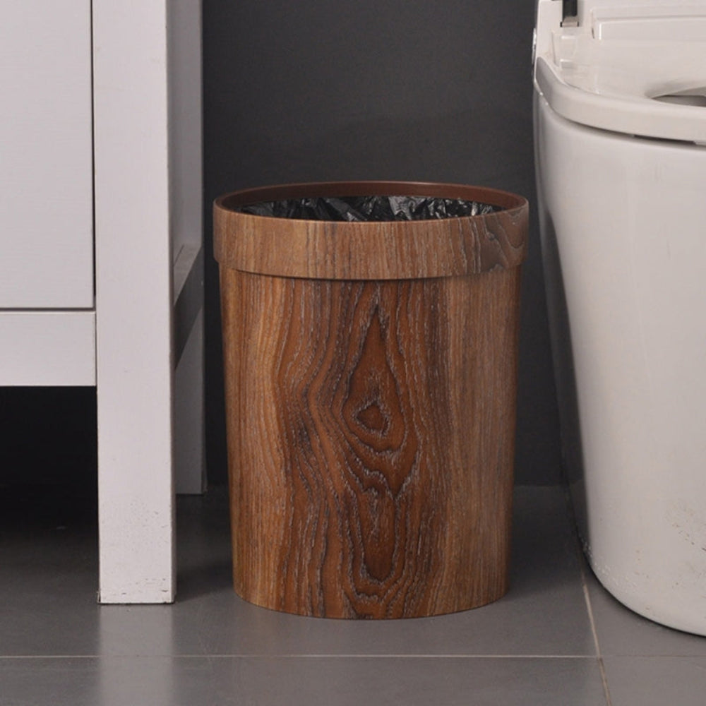 BowLift | LignoBin – Scandinavian Style Wooden-Effect Waste Bin (8L)