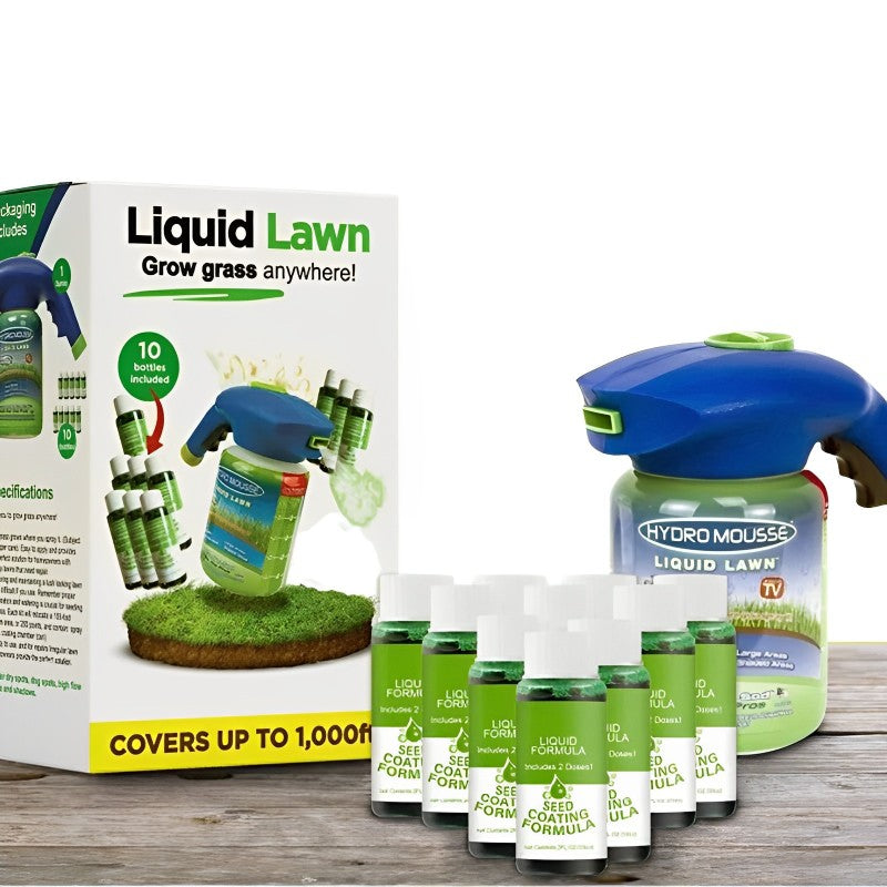 BowLift | Liquid Lawn Hydro Mousse Spray On Grass Seed | Easy Application for Patchy Lawns & High-Traffic Areas