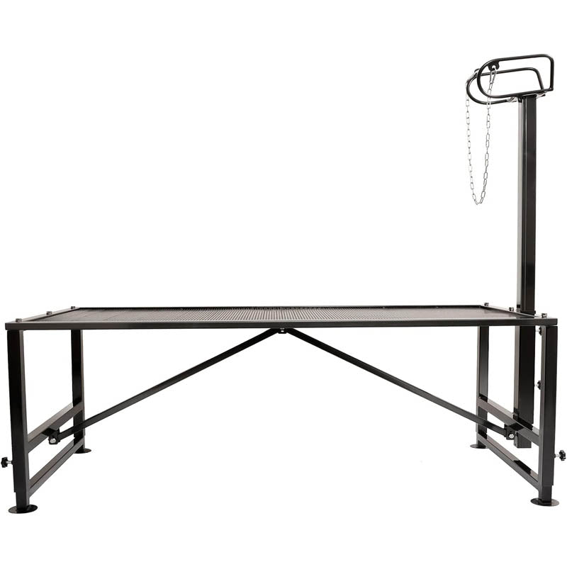 BowLift | Goat & Sheep Stand 51x23 inches Livestock Stand height adjustable, Used for shearing wool, Black