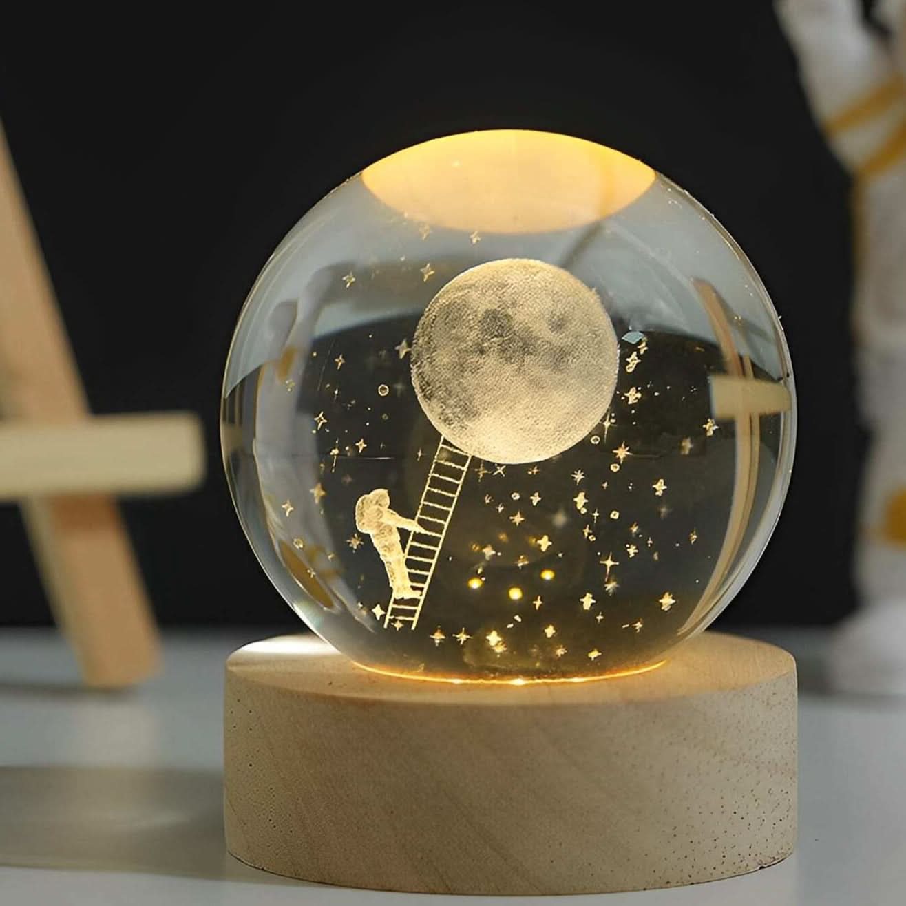 BowLift | Luminous Crystal Ball LED Night Light Decor