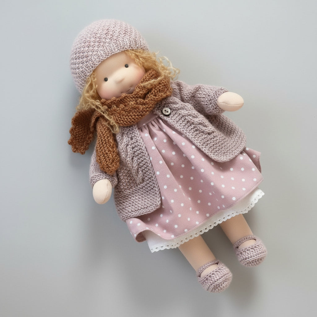 BowLift | Handmade Waldorf Doll Made of Cotton for Creative Play