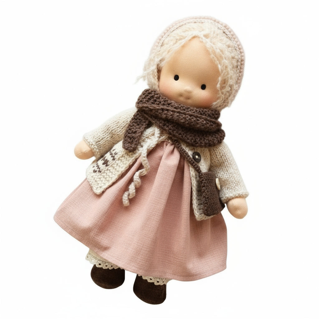 BowLift | Handmade Waldorf Doll Made of Cotton for Creative Play
