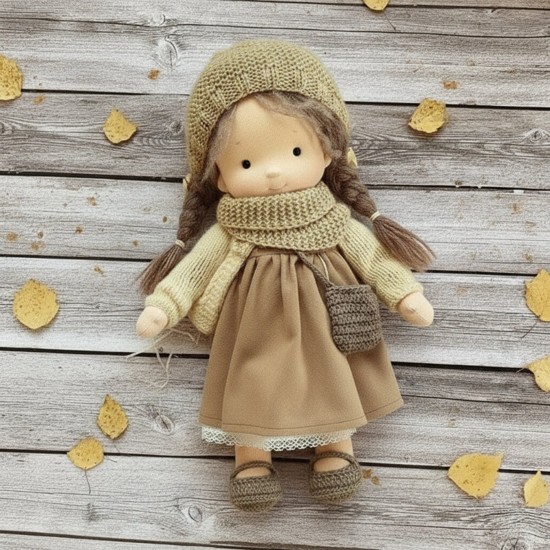 BowLift | Handmade Waldorf Doll Made of Cotton for Creative Play
